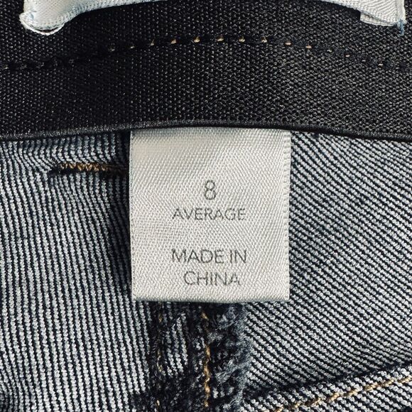 Christopher & Banks Slim Straight Jeans 8 (31x29.5) Dark Wash Blue Stretch Women - Picture 5 of 9